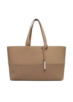 Torebka Calvin Klein Ck Mixmedia Shopper_Mono K60K613166 Beżowy ze sklepu eobuwie.pl w kategorii Torby Shopper bag - zdjęcie 182105724