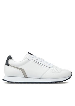 Sneakersy Tommy Hilfiger New Runner Eva Mix Lth Flag FM0FM05453 Biały ze sklepu eobuwie.pl w kategorii Buty sportowe męskie - zdjęcie 182105832
