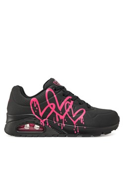 Sneakersy Skechers 177980/BKPK Czarny ze sklepu eobuwie.pl w kategorii Buty sportowe damskie - zdjęcie 182105960