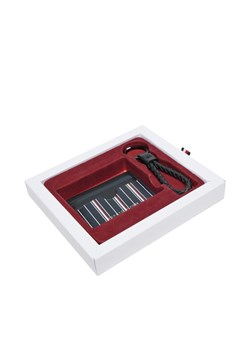 Zestaw etui na karty i brelok Tommy Hilfiger Th Corp Cc AM0AM12793 Granatowy ze sklepu eobuwie.pl w kategorii Breloki - zdjęcie 182106000