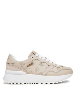 Sneakersy Guess FLPVI3 ELE12 Beżowy ze sklepu eobuwie.pl w kategorii Buty sportowe damskie - zdjęcie 182106211