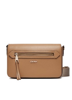 Torebka DKNY Bryant Ave Md Flap C R42E3E21 Brązowy ze sklepu eobuwie.pl w kategorii Listonoszki - zdjęcie 182106312