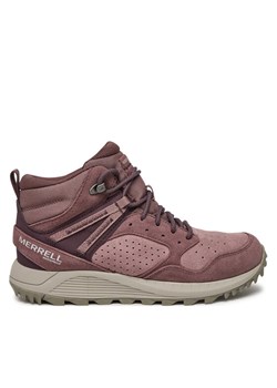 Trapery Merrell Wildwood Mid Ltr Wp J068104 Bordowy ze sklepu eobuwie.pl w kategorii Botki - zdjęcie 182106342