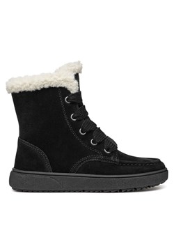 Kozaki Geox J Theleven Girl Wpf J46HYC 00022 C9999 S Czarny ze sklepu eobuwie.pl w kategorii Buty zimowe dziecięce - zdjęcie 182106380