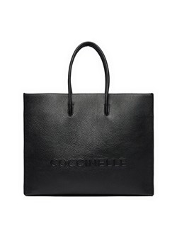 Torebka Coccinelle QBB Coccinllemyrtha Maxi Log E1 QBB 18 01 01 Czarny ze sklepu eobuwie.pl w kategorii Torby Shopper bag - zdjęcie 182106391