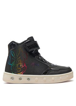 Sneakersy Geox Skylin Girl J468WE 011KN C9999 M Czarny ze sklepu eobuwie.pl w kategorii Buty sportowe dziecięce - zdjęcie 182106400
