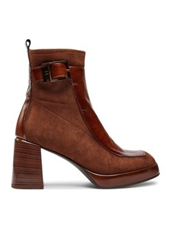 Botki Hispanitas Velour Str-I24 HI243664 Brązowy ze sklepu eobuwie.pl w kategorii Botki - zdjęcie 182106591
