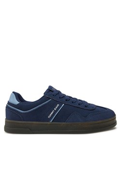 Sneakersy Tommy Jeans The Greenwich Suede EN0EN02696 Granatowy ze sklepu eobuwie.pl w kategorii Buty sportowe damskie - zdjęcie 182106810