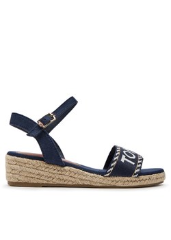Espadryle Tommy Hilfiger Rope Wedge Sandal T3A7-33287-0890 M Granatowy ze sklepu eobuwie.pl w kategorii Sandały dziecięce - zdjęcie 182106814