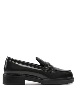 Lordsy Calvin Klein Loafer W/M Bar Saff Lth HW0HW02076 Czarny ze sklepu eobuwie.pl w kategorii Lordsy damskie - zdjęcie 182106994