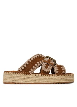 Espadryle Mou Jute sandal MU.SW641003A Brązowy ze sklepu eobuwie.pl w kategorii Espadryle damskie - zdjęcie 182107041