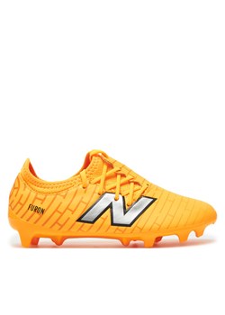 Buty do piłki nożnej New Balance Furon Dispatch Junior Fg V7+ SJF3FZ75 Żółty ze sklepu eobuwie.pl w kategorii Buty sportowe dziecięce - zdjęcie 182107042