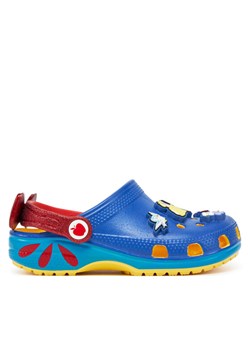 Klapki Crocs Snow White Classic Clog K 209495 Niebieski ze sklepu eobuwie.pl w kategorii Klapki dziecięce - zdjęcie 182107070