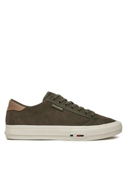 Sneakersy Tommy Hilfiger Vulc Street Low FM0FM05458 Zielony ze sklepu eobuwie.pl w kategorii Buty sportowe męskie - zdjęcie 182107322