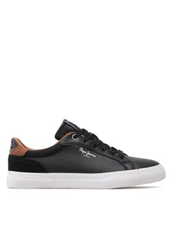 Sneakersy Pepe Jeans Kenton Court PMS30839 Czarny ze sklepu eobuwie.pl w kategorii Trampki męskie - zdjęcie 182107362