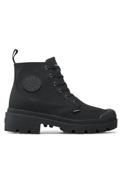 Trapery Palladium Pallabase Twill 96907-008-M Czarny ze sklepu eobuwie.pl w kategorii Workery damskie - zdjęcie 182107504