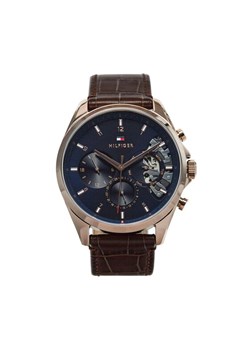 Zegarek Tommy Hilfiger Baker 1710453 Brązowy ze sklepu eobuwie.pl w kategorii Zegarki - zdjęcie 182107543