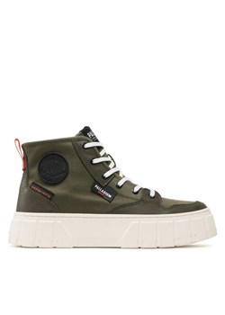 Trampki Palladium PALLATOWER HI Zielony ze sklepu eobuwie.pl w kategorii Trampki damskie - zdjęcie 182107563