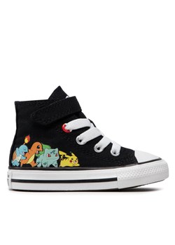 Trampki Converse POKEMON Chuck Taylor All Star Hi A01229C Czarny ze sklepu eobuwie.pl w kategorii Trampki dziecięce - zdjęcie 182107604