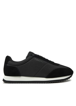 Sneakersy Calvin Klein Low Top Lace Up Mix HM0HM01667 Czarny ze sklepu eobuwie.pl w kategorii Buty sportowe męskie - zdjęcie 182107800