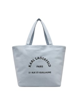 Torebka KARL LAGERFELD A1W50006 Błękitny ze sklepu eobuwie.pl w kategorii Torby Shopper bag - zdjęcie 182107941