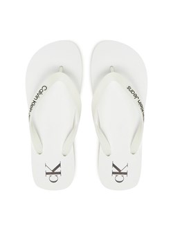 Japonki Calvin Klein Jeans Beach Sandal Transparent Tpu YW0YW01829 Biały ze sklepu eobuwie.pl w kategorii Klapki damskie - zdjęcie 182108620