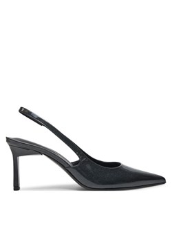 Sandały Calvin Klein Heel Slingback Pump 70 Saff Lth HW0HW02068 Czarny ze sklepu eobuwie.pl w kategorii Czółenka - zdjęcie 182108783