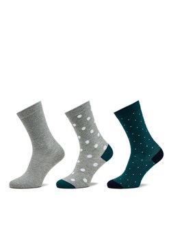 Zestaw 3 par wysokich skarpet unisex Pepe Jeans Polkadot Cr 3P PLU30022 Szary ze sklepu eobuwie.pl w kategorii Skarpetki męskie - zdjęcie 182108842