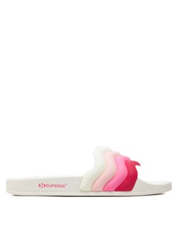 Klapki Superga Slides Curly Padded Strip 1908 S61277W Biały ze sklepu eobuwie.pl w kategorii Klapki damskie - zdjęcie 182108854