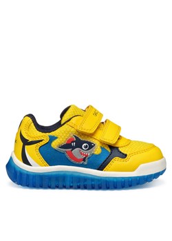 Sneakersy Geox B Lightyloo B555ZA 0BC14 C2VM4 Żółty ze sklepu eobuwie.pl w kategorii Buty sportowe dziecięce - zdjęcie 182108894