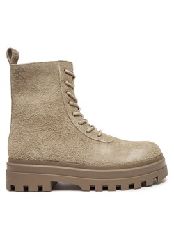 Trapery Calvin Klein Jeans Lugged Lace Zip Boot Oxf Hr Su YM0YM01068 Beżowy - id: 0000304221330 - marki Calvin Klein - 182108911 Trapery Calvin Klein Jeans Lugged Lace Zip Boot Oxf Hr Su YM0YM01068 Beżowy ze sklepu eobuwie.pl w kategorii Buty zimowe męskie - zdjęcie 182108911