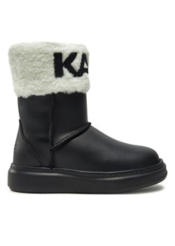 Botki Karl Lagerfeld Kids Z30312 M Czarny ze sklepu eobuwie.pl w kategorii Buty zimowe dziecięce - zdjęcie 182109153