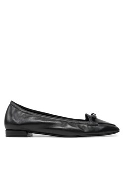 Baleriny Stuart Weitzman Tully Loafer SI484 Czarny ze sklepu eobuwie.pl w kategorii Balerinki - zdjęcie 182109552