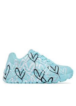Sneakersy Skechers Uno Lite - Metallic Love 314067L/TQMT Błękitny ze sklepu eobuwie.pl w kategorii Buty sportowe dziecięce - zdjęcie 182109671