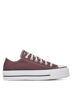 Trampki Converse Chuck Taylor All Star Lift Platform A10647C Bordowy ze sklepu eobuwie.pl w kategorii Trampki damskie - zdjęcie 182109843