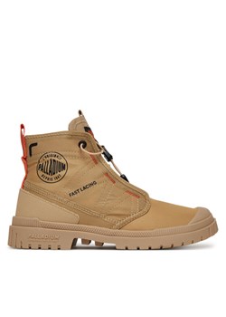Trapery Palladium Sp20 Travel Hi 74476-295-M Beżowy ze sklepu eobuwie.pl w kategorii Workery damskie - zdjęcie 182109860