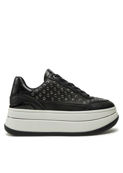 Sneakersy MICHAEL Michael Kors Hayes Lace Up 43R5HAFS1L Czarny ze sklepu eobuwie.pl w kategorii Buty sportowe damskie - zdjęcie 182109873