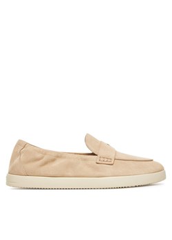 Półbuty Tory Burch Ballet Sport 158073 Beżowy ze sklepu eobuwie.pl w kategorii Mokasyny damskie - zdjęcie 182110963