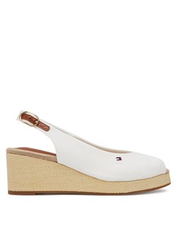 Espadryle Tommy Hilfiger Flag Mid Wedge Espad Slingback FW0FW08595 Biały ze sklepu eobuwie.pl w kategorii Espadryle damskie - zdjęcie 182111070
