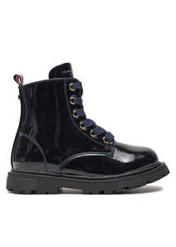 Kozaki Tommy Hilfiger Lace-Up Bootie T1A5-33564-1237 M Granatowy - id: 0000304427466 - marki Tommy Hilfiger - 182111341 Kozaki Tommy Hilfiger Lace-Up Bootie T1A5-33564-1237 M Granatowy ze sklepu eobuwie.pl w kategorii Buty zimowe dziecięce - zdjęcie 182111341