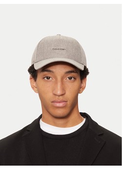 Czapka z daszkiem Calvin Klein K50K512000 Szary ze sklepu eobuwie.pl w kategorii Czapki z daszkiem męskie - zdjęcie 182112060