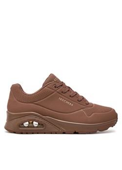 Sneakersy Skechers Uno - Stand on Air 73690 BRN Brązowy ze sklepu eobuwie.pl w kategorii Buty sportowe damskie - zdjęcie 182112142