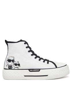 Trampki KARL LAGERFELD KL60654T Biały ze sklepu eobuwie.pl w kategorii Trampki damskie - zdjęcie 182112162