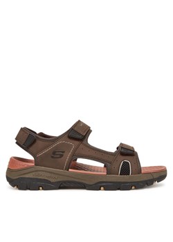 Sandały Skechers Tresmen-Hirano 204106/CHOC Brązowy ze sklepu eobuwie.pl w kategorii Sandały męskie - zdjęcie 182112410
