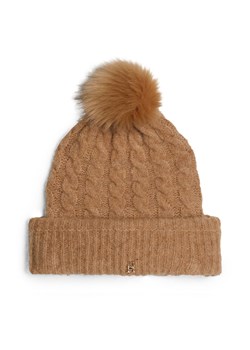 Czapka Tommy Hilfiger Timeless AW0AW16989 Beżowy ze sklepu eobuwie.pl w kategorii Czapki zimowe damskie - zdjęcie 182112492