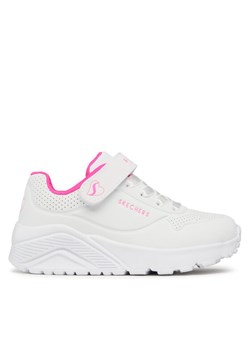 Sneakersy Skechers Uno Lite 310451L/WHP Biały ze sklepu eobuwie.pl w kategorii Buty sportowe dziecięce - zdjęcie 182112713