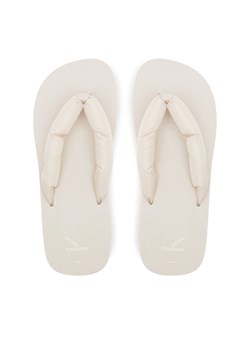 Japonki Calvin Klein Jeans Beach Sandal Flatform Ttxr Satin YW0YW01723 Beżowy ze sklepu eobuwie.pl w kategorii Klapki damskie - zdjęcie 182112751
