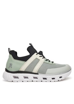 Sneakersy Rieker M6061-52 Zielony ze sklepu eobuwie.pl w kategorii Buty sportowe damskie - zdjęcie 182112891