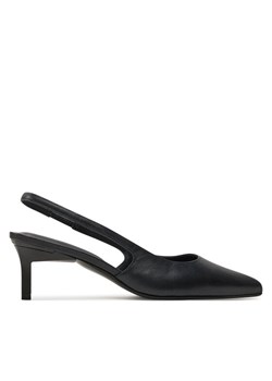 Sandały Calvin Klein Slingback Pump 50 HW0HW02069 Czarny ze sklepu eobuwie.pl w kategorii Czółenka - zdjęcie 182113143