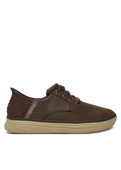 Sneakersy Skechers Hyland-Ryland 205279 Brązowy ze sklepu eobuwie.pl w kategorii Buty sportowe męskie - zdjęcie 182113340